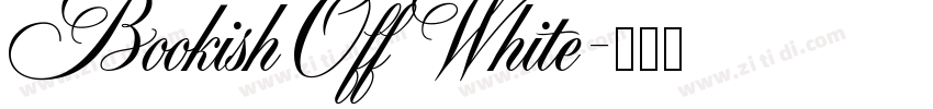 Bookish Off White字体转换 Bookish Off White字体转换